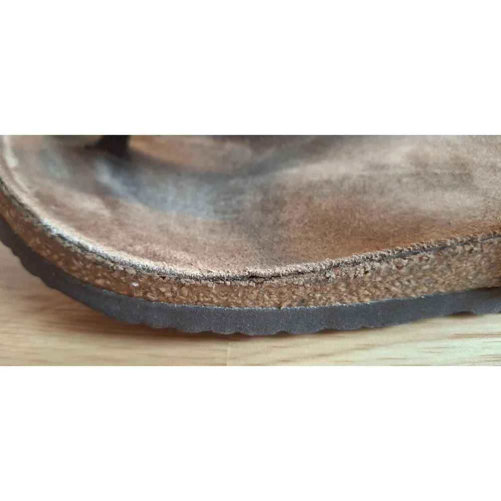 Birkenstock Kids Gizeh Brn Birko-Flor Thong Sandals Cork Footbed Youth EU 34/35